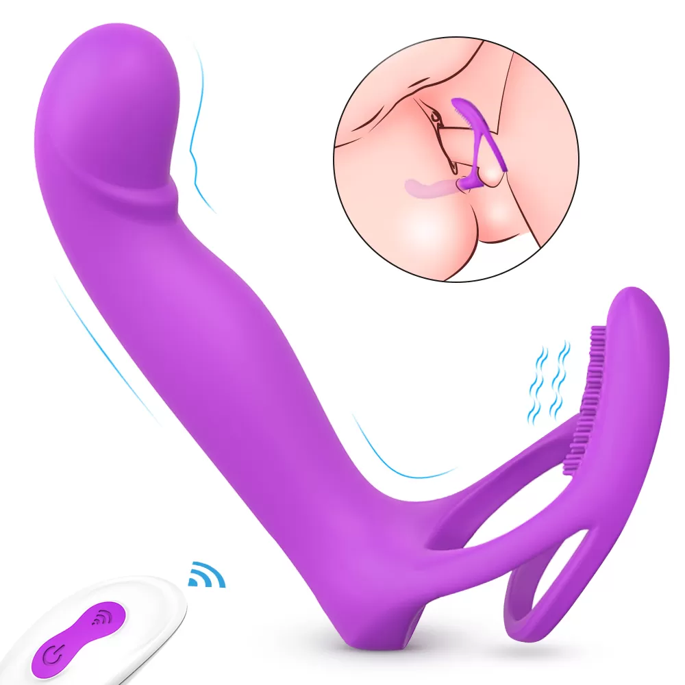 LORNA RCT Kumandalı Klitoris ve Anal Uyarıcı Çift İlişki İçin Testis ve Penis Halkası