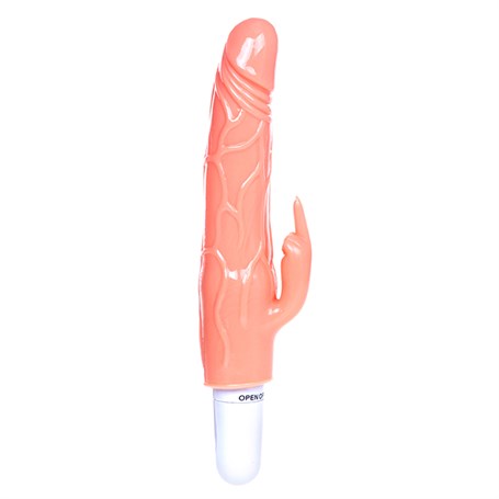 20 cm Klitoris Uyarıcılı Titreşimli Vibratör Dildo Penis