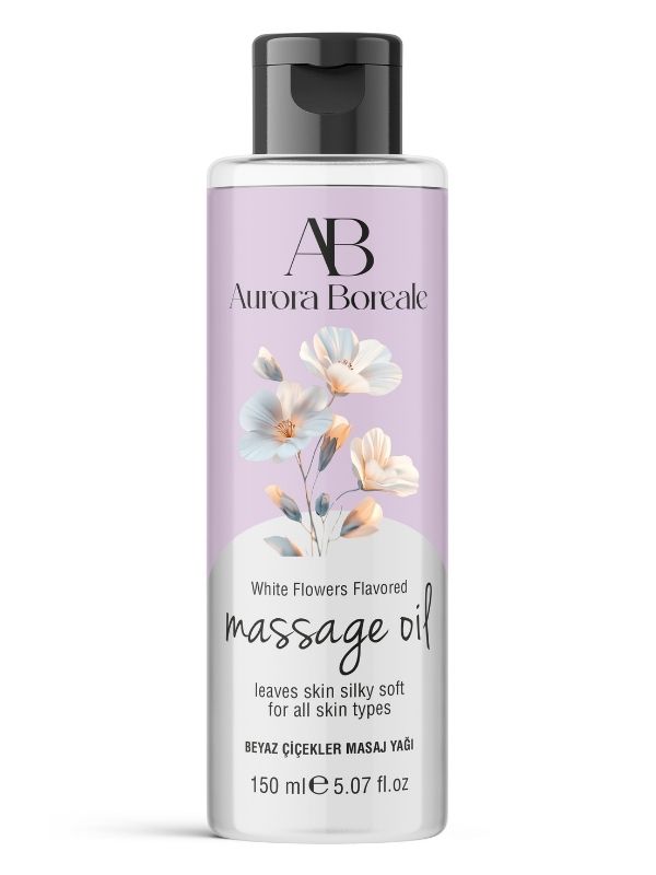 Aurora Boreale Beyaz Çiçek Aromalı Masaj Yağı 150 ML