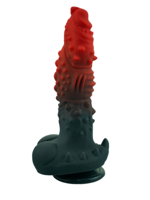 Kırmızı Siyah Canavar Dildo Model 1