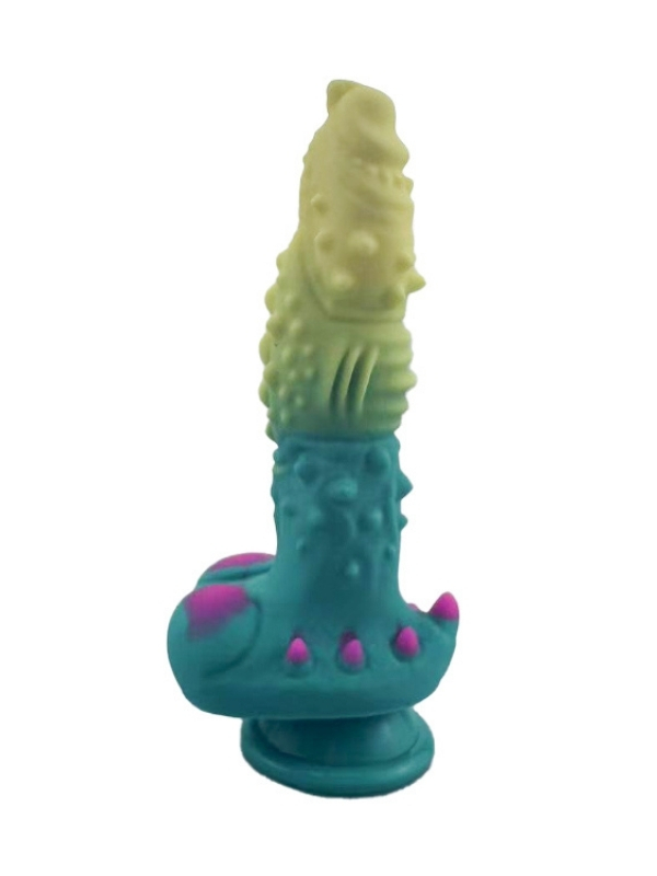 Yeşil Mavi Canavar Dildo Model 2