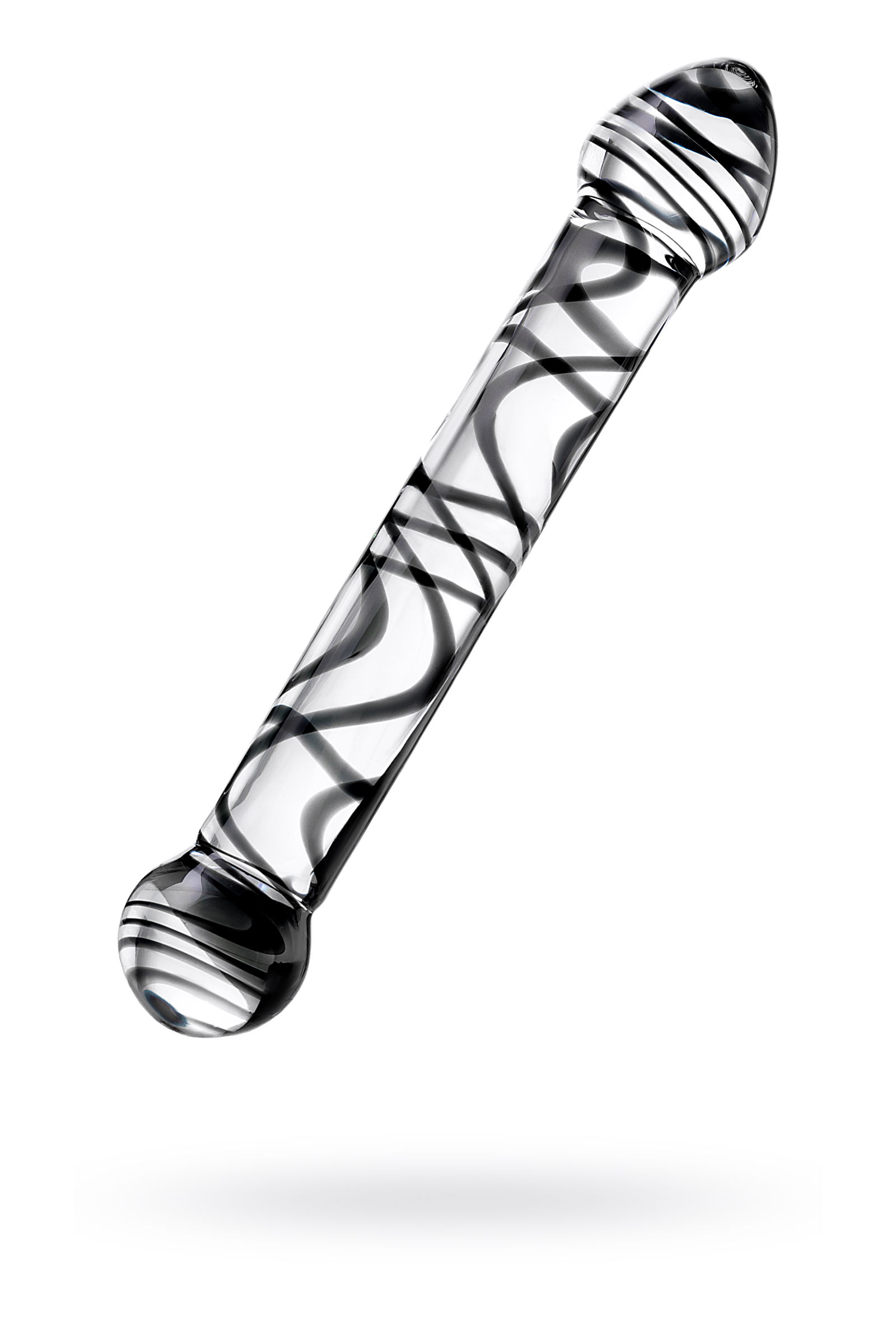 Çift taraflı yapay penis Sexus Glass, cam, transparan, 20,5 cm