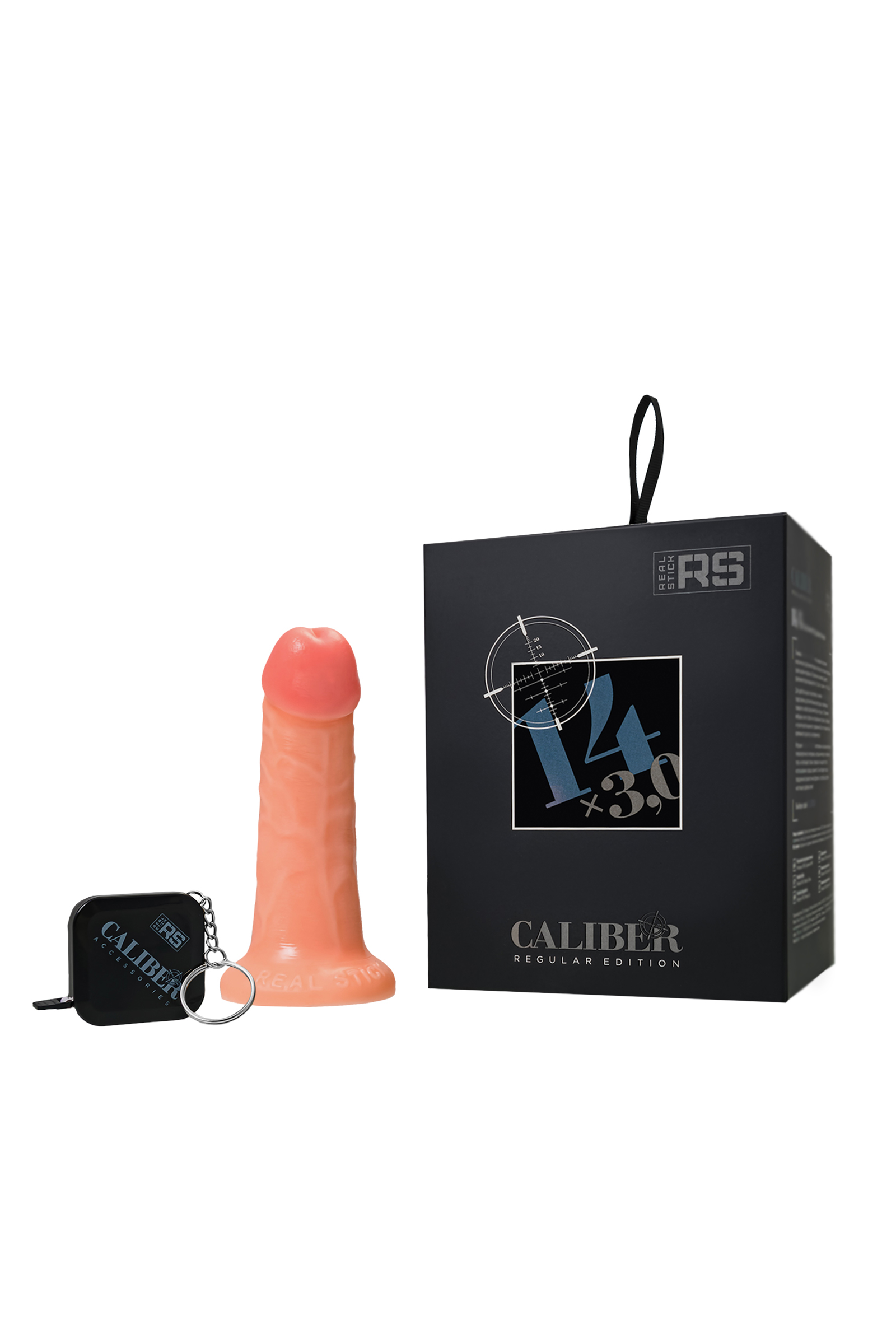 Gerçekçi yapay penis, RealStick CALIBER, 14 cm, Ø3