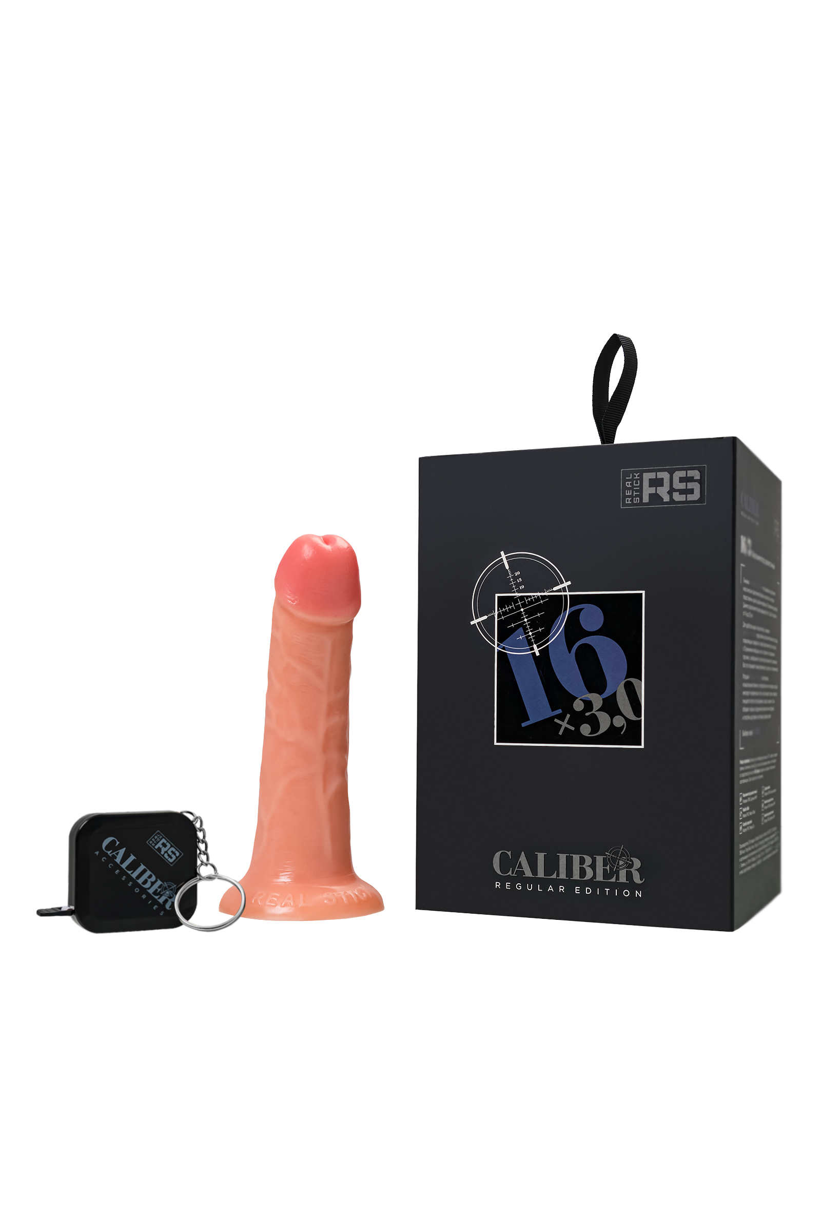 Gerçekçi yapay penis, RealStick CALIBER, 16 cm, Ø3