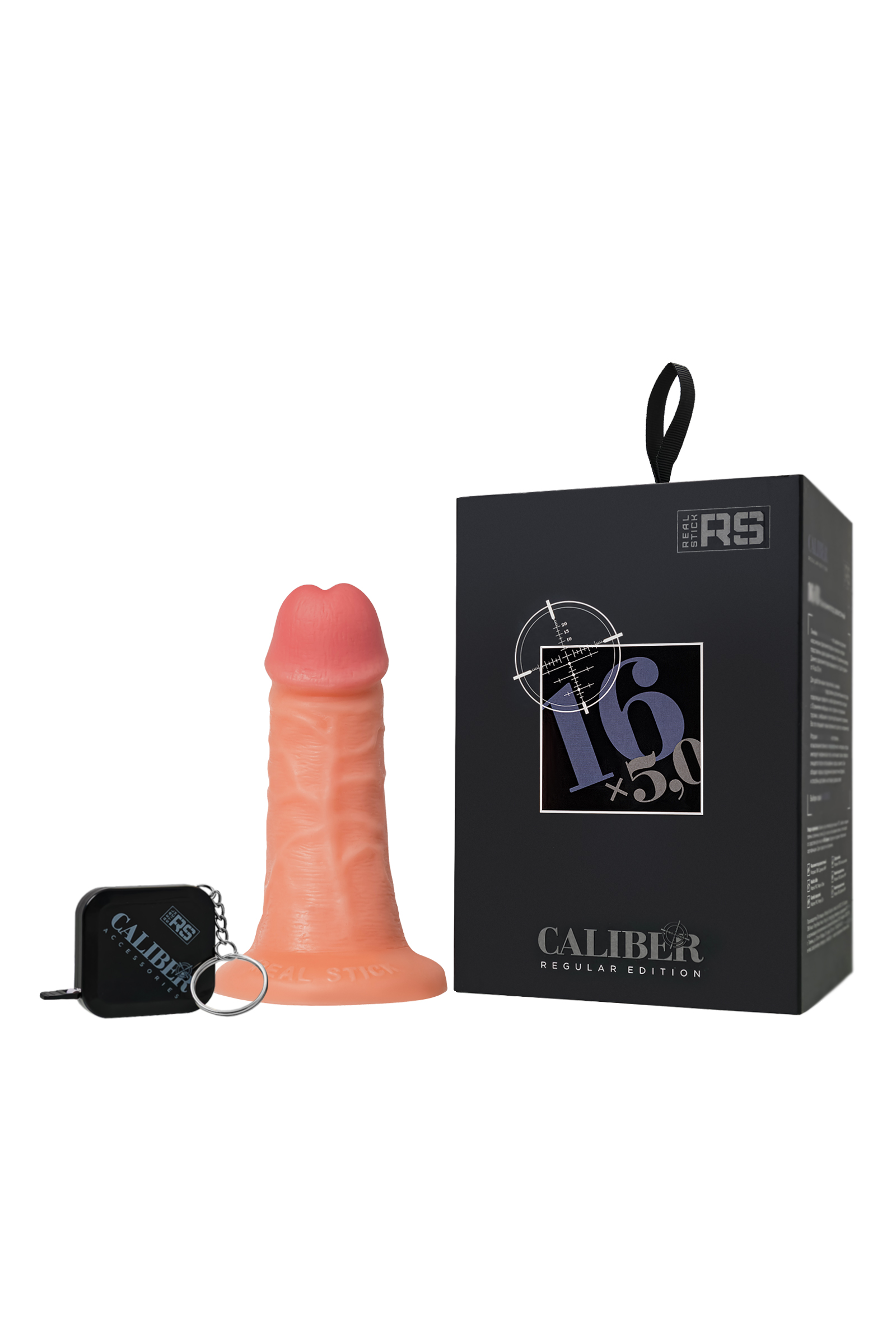 Gerçekçi yapay penis, RealStick CALIBER, 16 cm, Ø5