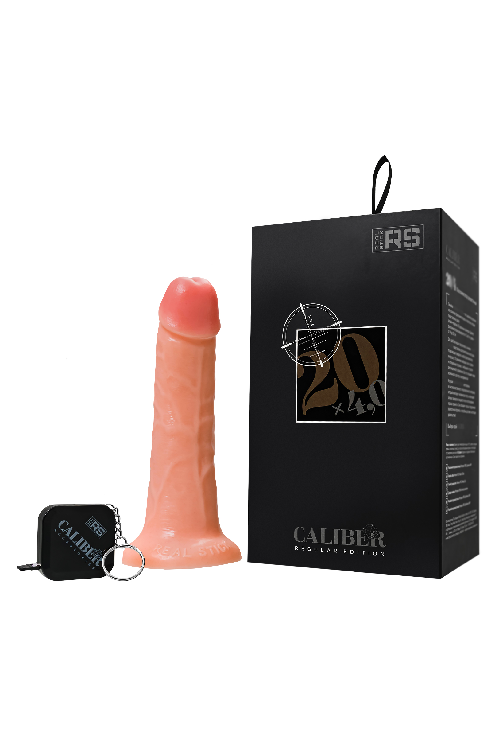 Gerçekçi yapay penis, RealStick CALIBER, 20 cm, Ø4