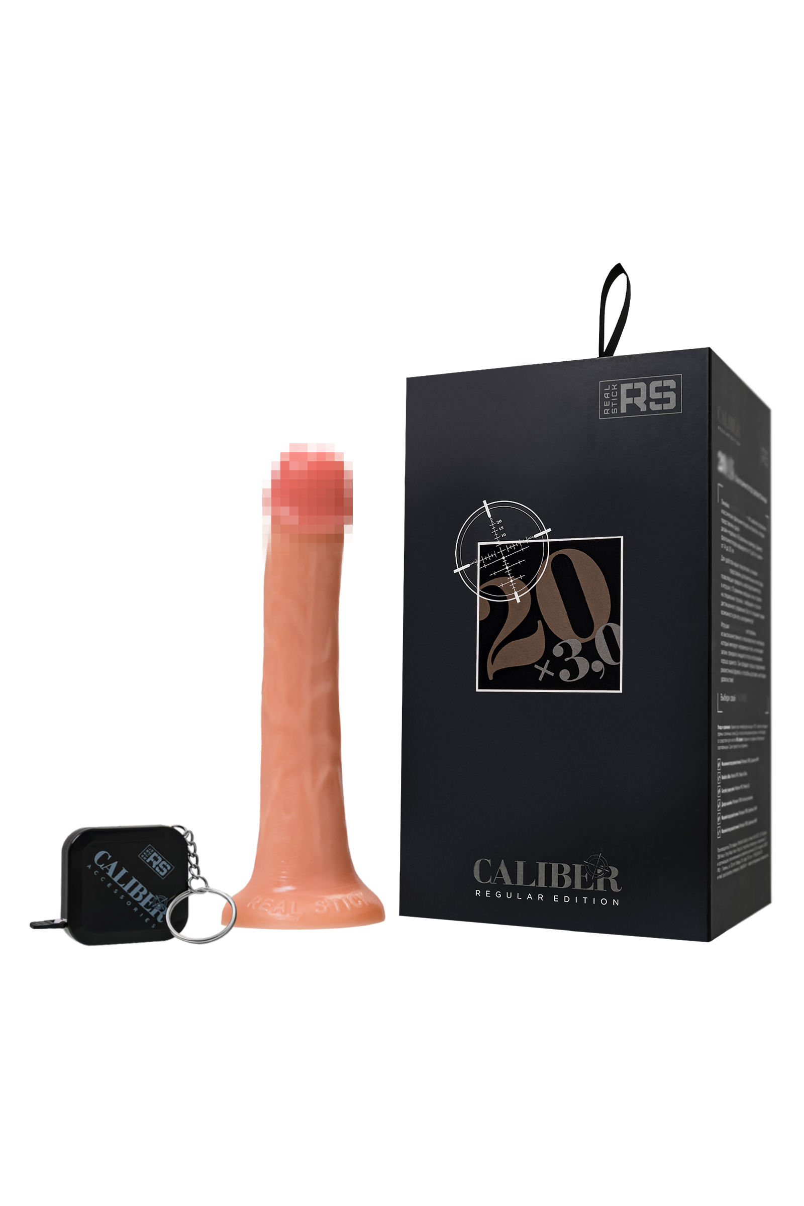 Gerçekçi yapay penis, RealStick CALIBER, 20 cm, Ø3