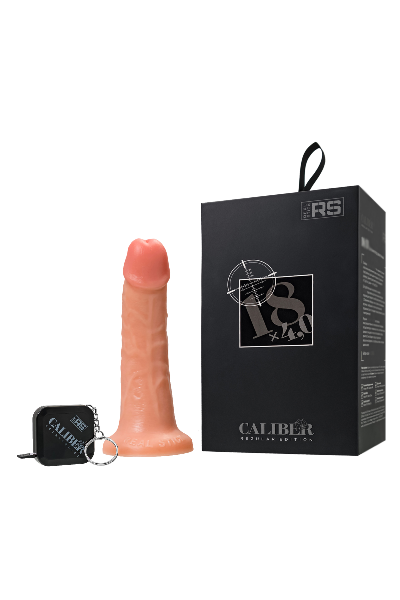 Gerçekçi yapay penis, RealStick CALIBER, 18 cm, Ø4