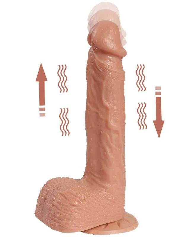 Hill İleri Geri Hareketli Şarjlı Titreşimli Gerçekçi Dildo 21 cm