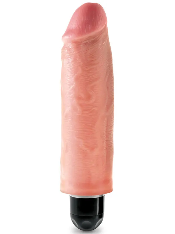 King penis 6'' Stiffy Titreşimli Vibratör Ten 15.5 cm