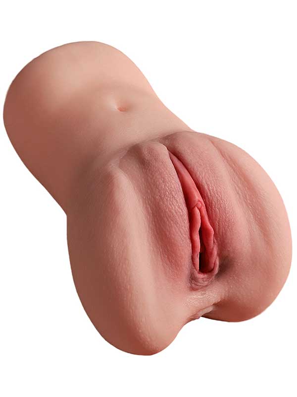 Çift Girişli Anal ve Vajinal Gerçekçi Mastürbatör 18 cm