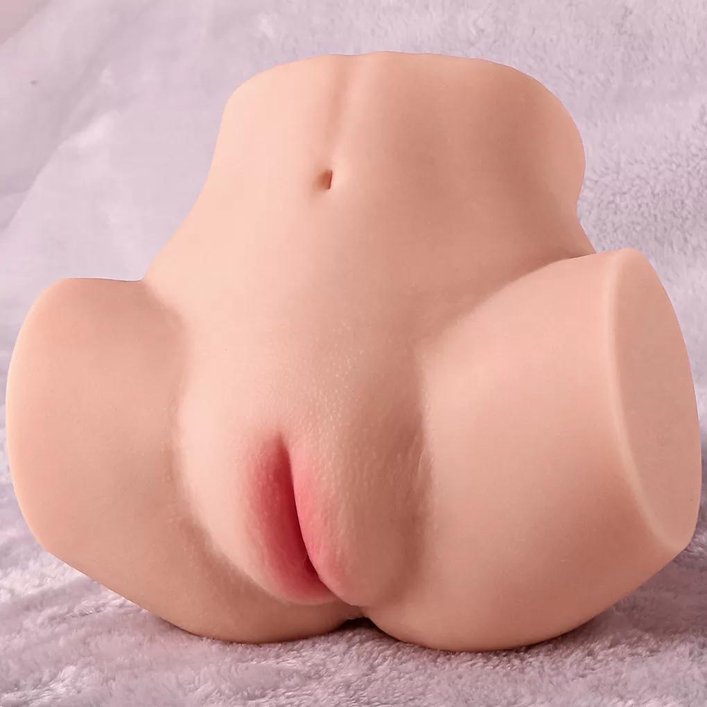 Realistik Anal Vajinal Bakire 2 in 1 Titreşimli Suni Kalça Vajina 2,1 kg