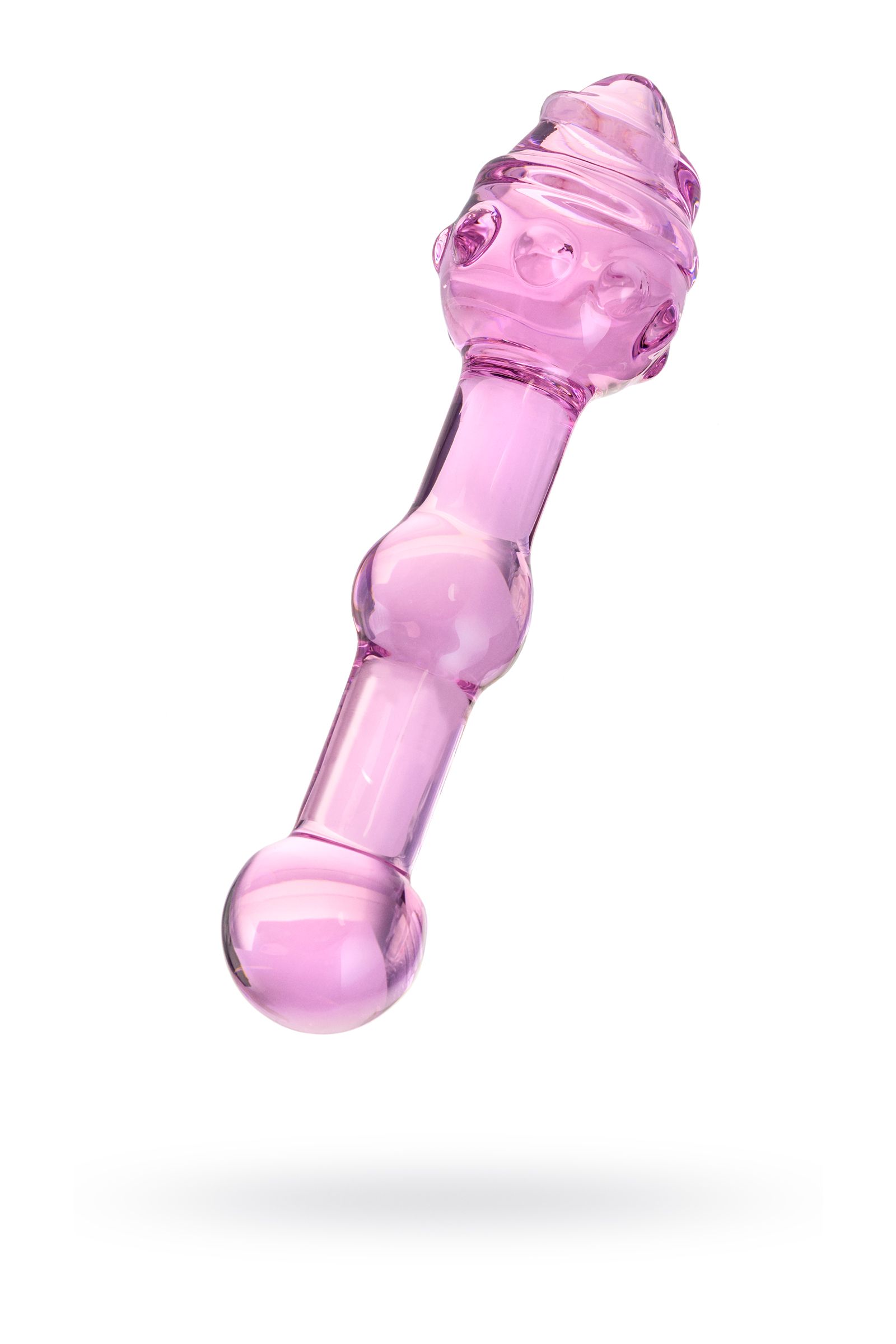 Sexus Glass Çift Taraflı Cam Dildo, pembe, 17 cm