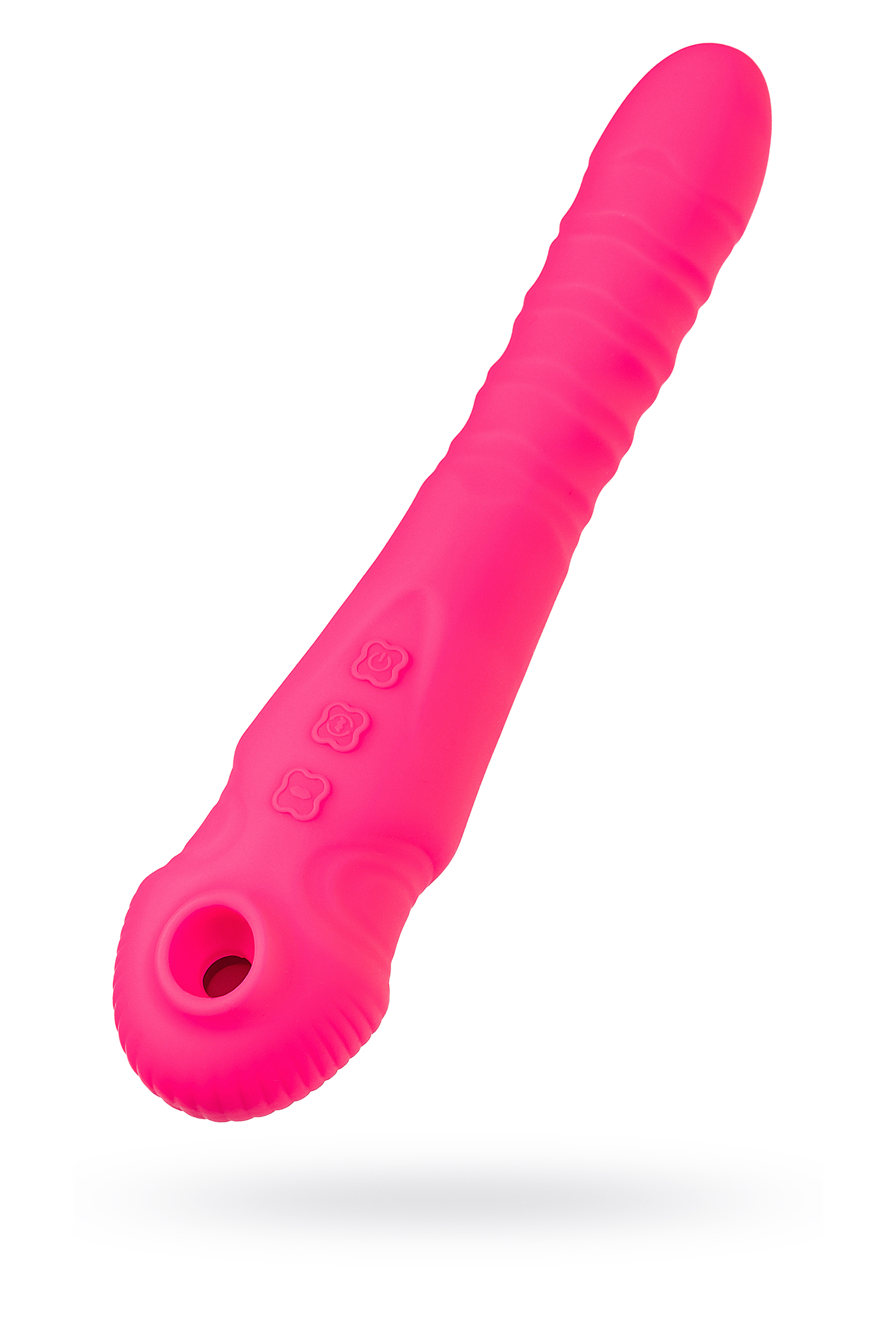 Vakum uyarımlı vibratör-pulsatör JOS COTOX, silikon, pembe, 23 cm